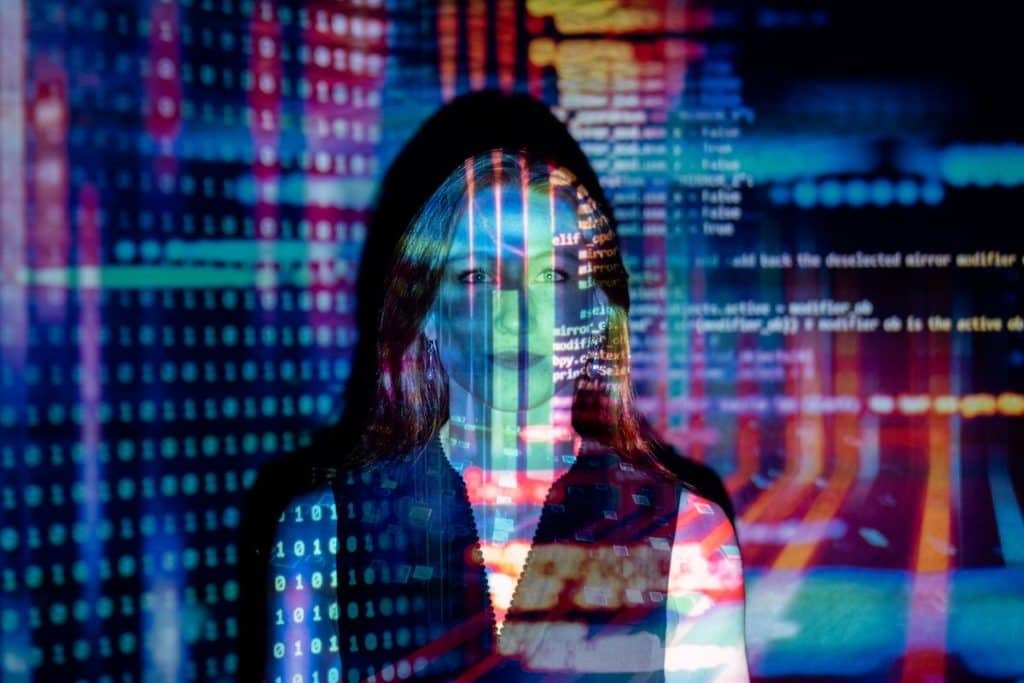 Global digital network map illustrating AI export control restrictions